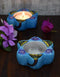 Blue Pottery T-Holder Set Of 2 Pcs.